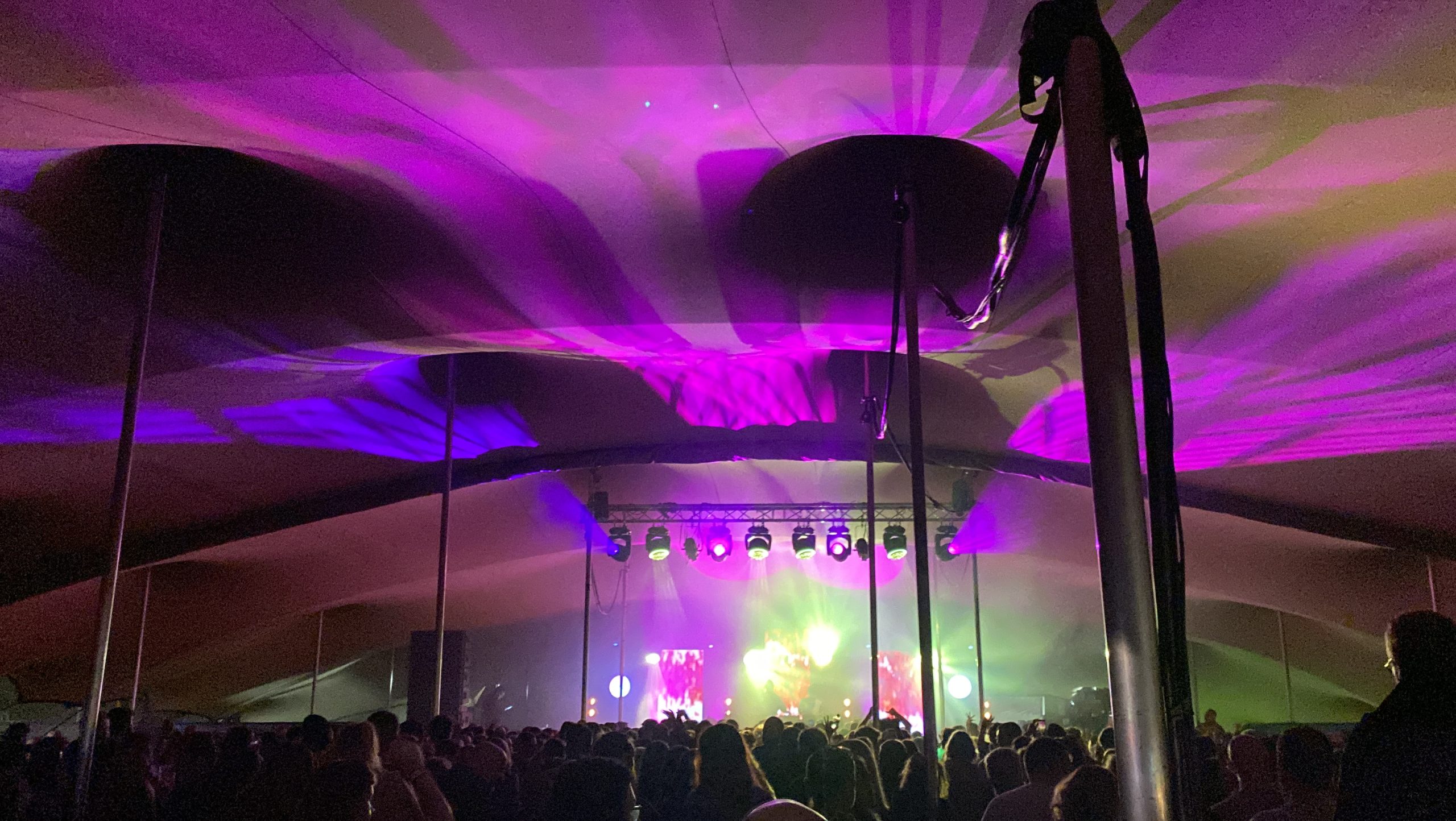 The Playing Fields music festival marquee